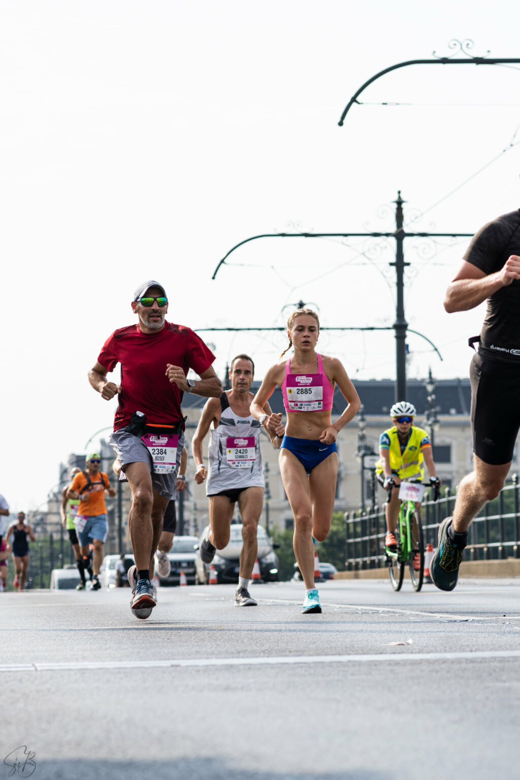 Julianna Nagy a Vivicittá félmaratonon, Margit híd
