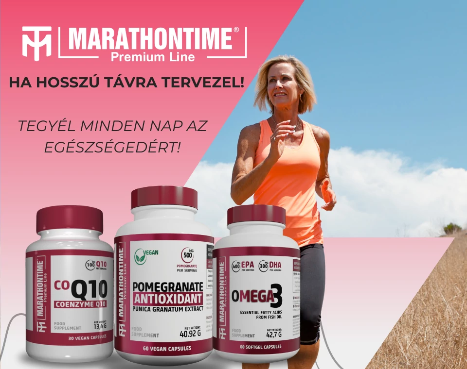 Marathontime CoQ10, Pomegranate Antioxidant és Omega 3